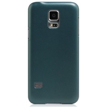 Пластиковый матовый металлик чехол для Samsung Galaxy S5 Mini Зеленый