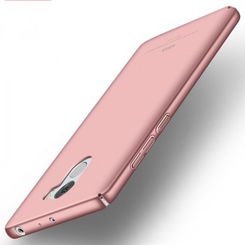 Пластиковый непрозрачный матовый чехол с улучшенной защитой элементов корпуса для Xiaomi RedMi 4 Розовый