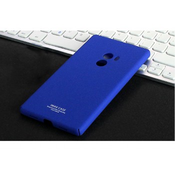Пластиковый непрозрачный матовый нескользящий премиум чехол с повышенной шероховатостью для Xiaomi Mi Mix Синий