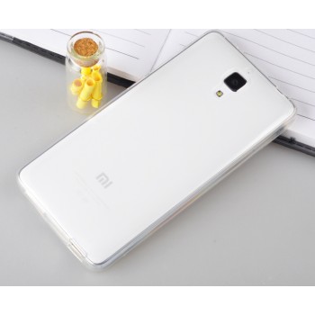 Силиконовый непрозрачный чехол для Xiaomi Mi4 Белый