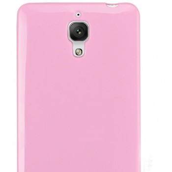 Силиконовый непрозрачный чехол для Xiaomi Mi4 Розовый
