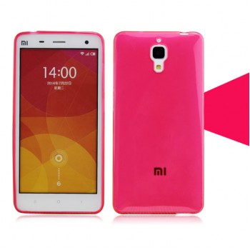 Силиконовый матовый полупрозрачный чехол для Xiaomi Mi4 Пурпурный