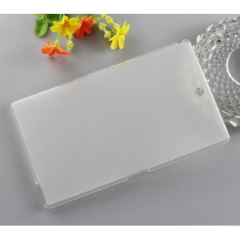 Силиконовый матовый полупрозрачный чехол для Sony Xperia Z3 Tablet Compact Белый