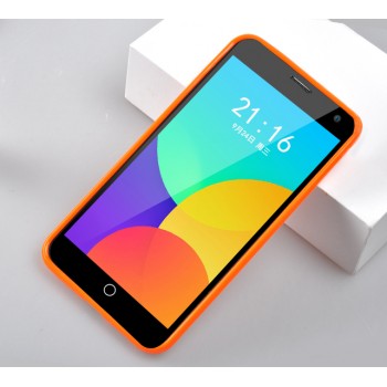 Силиконовый чехол серия JellyCase для Meizu MX4 Оранжевый