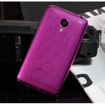 Силиконовый чехол серия соты для Meizu MX4 Пурпурный