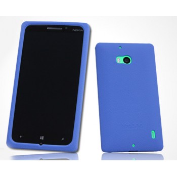 Силиконовый софт-тач премиум чехол для Nokia Lumia 930 Синий
