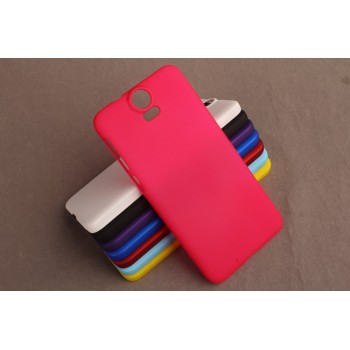 Пластиковый матовый непрозрачный чехол для HTC One E9+ Пурпурный