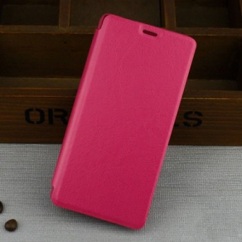 Чехол флип подставка на пластиковой основе для Samsung Galaxy J3 (2016) Розовый