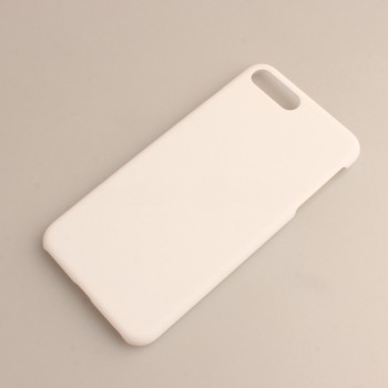 Пластиковый непрозрачный матовый чехол для Iphone 7 Plus/8 Plus Белый