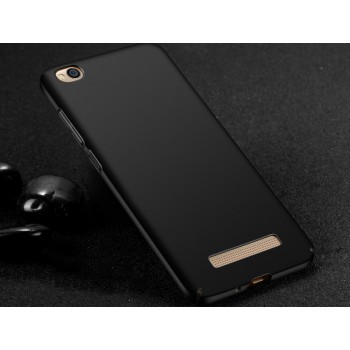 Пластиковый непрозрачный матовый чехол с улучшенной защитой элементов корпуса для Xiaomi RedMi 4A Черный