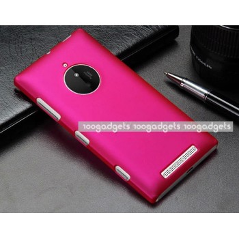 Пластиковый матовый непрозрачный чехол для Nokia Lumia 830 Пурпурный