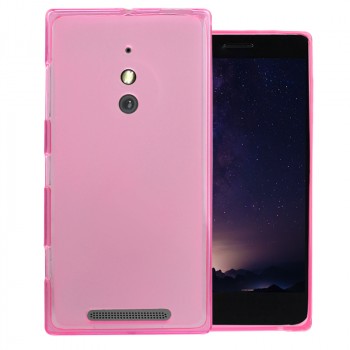 Силиконовый матовый полупрозрачный чехол для Nokia Lumia 830 Розовый