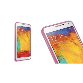 Металлический бампер для Samsung Galaxy Note 4 Фиолетовый