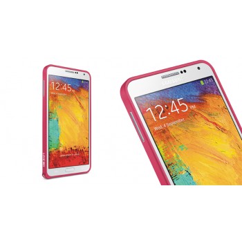 Металлический бампер для Samsung Galaxy Note 4 Пурпурный