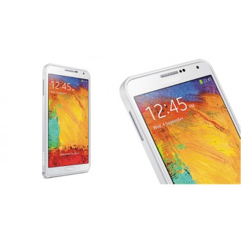 Металлический бампер для Samsung Galaxy Note 4 Белый
