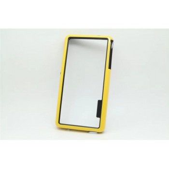 Бампер силиконовый двухцветный для Sony Xperia Z3 Compact (d5803) Желтый