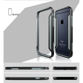 Бампер силикон-пластик повышенной защиты для Iphone 6 Черный