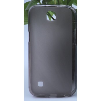 Силиконовый матовый полупрозрачный чехол для LG K3 Серый