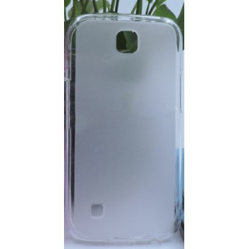 Силиконовый матовый полупрозрачный чехол для LG K3 Белый