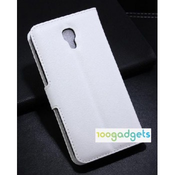 Чехол портмоне подставка с защелкой для Alcatel One Touch Idol 2 S Белый