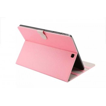 Чехол книжка подставка на поликарбонатной основе с магнитной защелкой для Samsung Galaxy Tab S2 8.0 Розовый