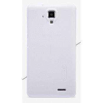 Пластиковый матовый нескользящий премиум чехол для Lenovo A536 Ideaphone Белый