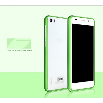 Металлический алюминиевый бампер для Huawei Honor 6 Зеленый