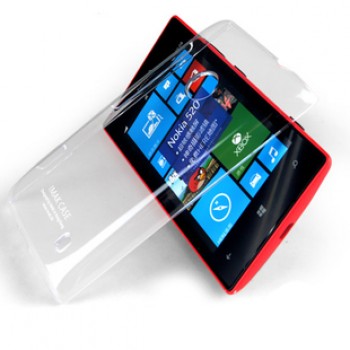 Пластиковый транспарентный чехол для Nokia Lumia 520/525