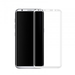 3D полноэкранное ультратонкое износоустойчивое сколостойкое олеофобное защитное стекло для Samsung Galaxy S8 Plus Белый