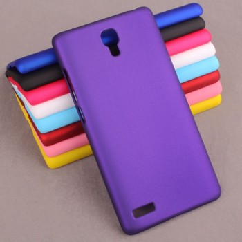 Пластиковый матовый непрозрачный чехол для Xiaomi RedMi Note Фиолетовый
