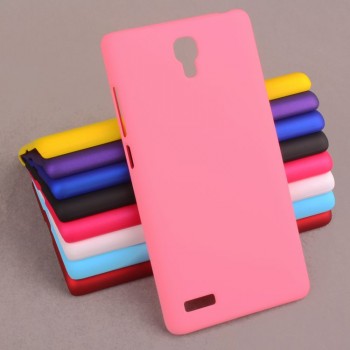 Пластиковый матовый непрозрачный чехол для Xiaomi RedMi Note Розовый