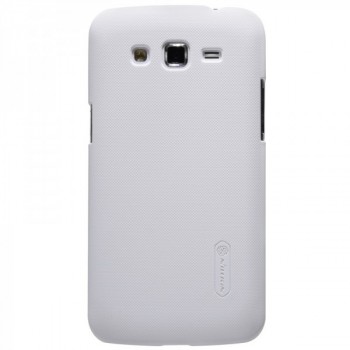 Чехол пластиковый матовый премиум для Samsung Galaxy Grand / Grand Neo Белый