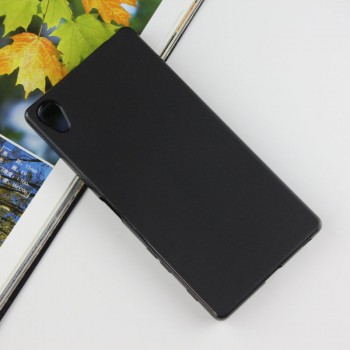 Силиконовый матовый чехол для Sony Xperia Z5 Premium Черный