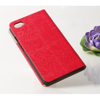 Текстурный чехол флип подставка на присоске для Blackberry Z30 Красный