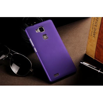 Пластиковый матовый непрозрачный чехол для Huawei Ascend Mate 7 Фиолетовый