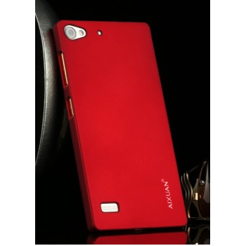Пластиковый матовый чехол для Lenovo Vibe X2 Красный