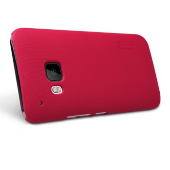 Пластиковый матовый нескользящий премиум чехол для HTC One M9 Пурпурный