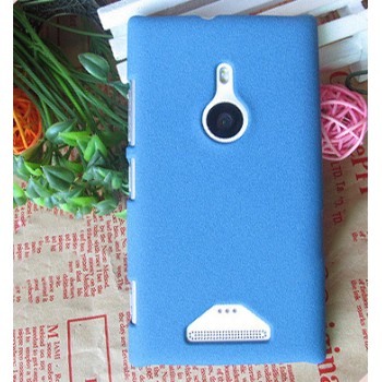 Пластиковый матовый чехол с повышенной шероховатостью для Nokia Lumia 925 Синий
