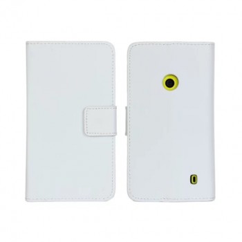 Чехол портмоне подставка с защелкой для Nokia Lumia 520 Белый