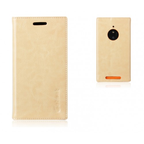 Кожаный чехол флип с отделениями на присосках для Nokia Lumia 830