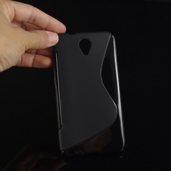Силиконовый S чехол для Alcatel One Touch Idol 2 Черный