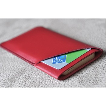 Кожаный мешок с отсеком для карт для Samsung Galaxy Note 7 Красный