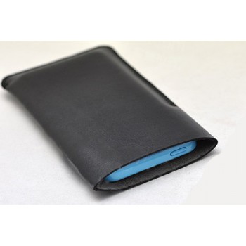 Кожаный мешок с отсеком для карт для Samsung Galaxy Note 7 Черный