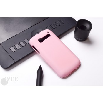 Пластиковый матовый непрозрачный чехол для Alcatel One Touch Pop C5 Розовый