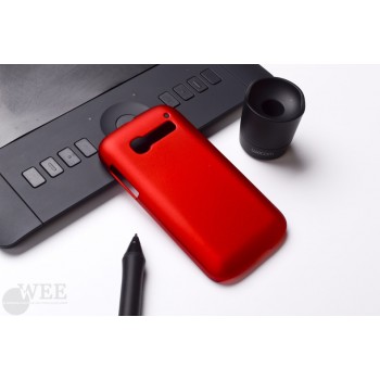 Пластиковый матовый непрозрачный чехол для Alcatel One Touch Pop C5 Красный