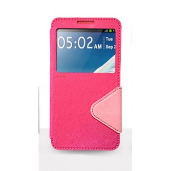 Дизайнерский чехол-флип с магнитной заклепкой для LG Optimus G Pro Пурпурный