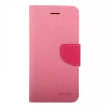 Чехол портмоне подставка на силиконовой основе на дизайнерской магнитной защелке для HTC Desire 825 Розовый