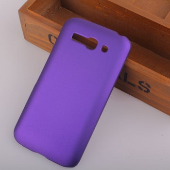 Пластиковый матовый чехол металлик для Alcatel One Touch Pop C9 Фиолетовый