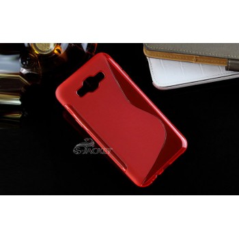 Силиконовый S чехол для Samsung Galaxy E7 Красный