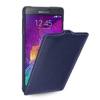 Кожаный чехол вертикальная книжка (нат. кожа) для Samsung Galaxy Note 4
